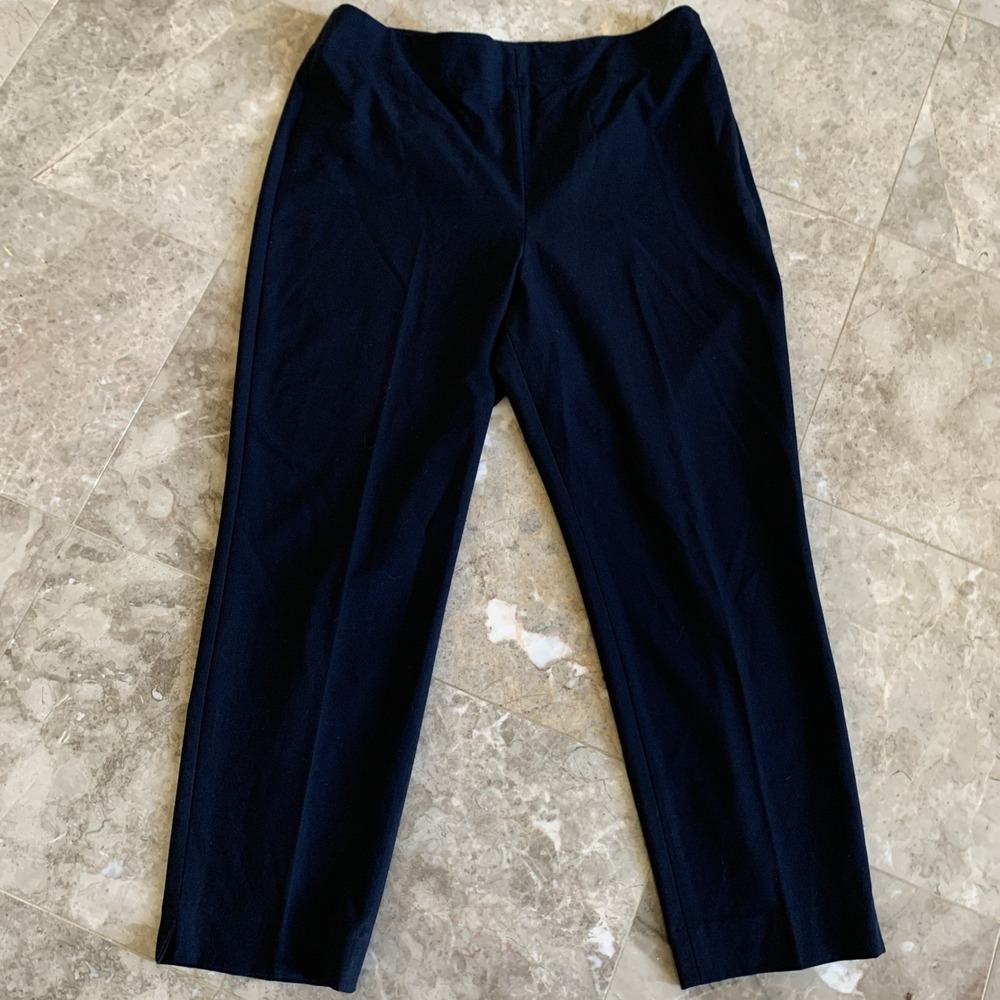 Talbots Hollywood Pants Women's Size 14p Petite High Rise Black